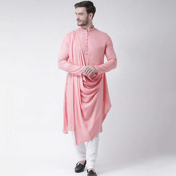 http://43.204.22.136/products/men-pink-solid-straight-kurta-with-attached-drape