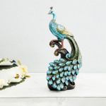 Blue & Green Mayur Mayil Peacock Figurine