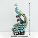 Blue & Green Mayur Mayil Peacock Figurine