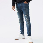 Men Blue Mildly Distressed Jeans