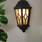 Black Venetian Small Outdoor Wall Light