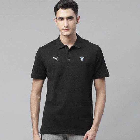 http://43.204.22.136/products/men-black-bmw-striped-polo-collar-pure-cotton-motorsports-t-shirt