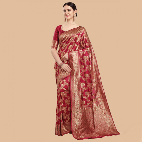 http://43.204.22.136/products/maroon-gold-ethnic-motifs-zari-silk-blend-banarasi-saree