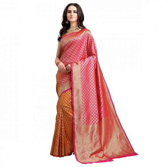 http://43.204.22.136/products/pink-mustard-yellow-ethnic-motifs-woven-design-half-half-kanjeevaram-saree