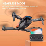 DIGITEK YCRC A6 Pro Foldable Remote Control Drone with Dual Camera HD Wide Angle Lens Optical Flow Positioning with 1600Mah Battery WiFi FPV Pioneer