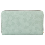 Women Green Textured Zip Around Wallet