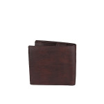 Men Brown Leather Two Fold Wallet